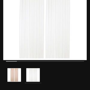 IKEA TERESIA
Sheer curtains, 1 pair, white/with rod pocket, 57x98